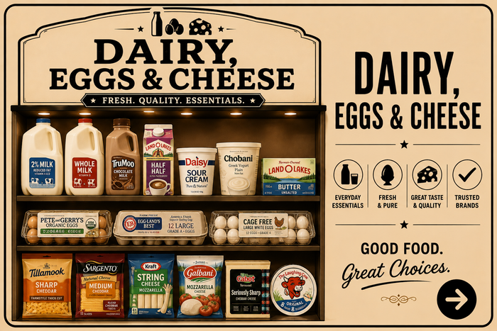 Dairy, Eggs & Cheese