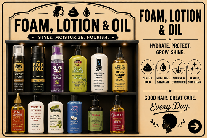 Foam, Lotion & Oil