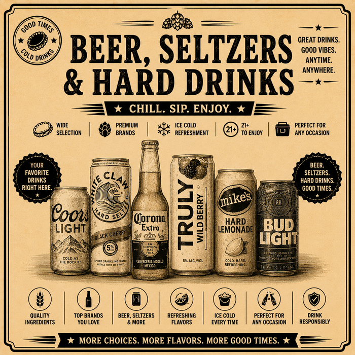 Beer, Seltzers & Hard Drinks