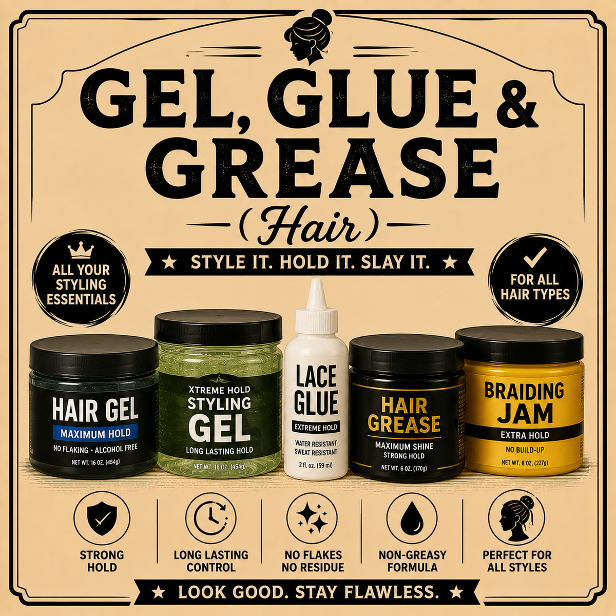Gel, Glue & Grease