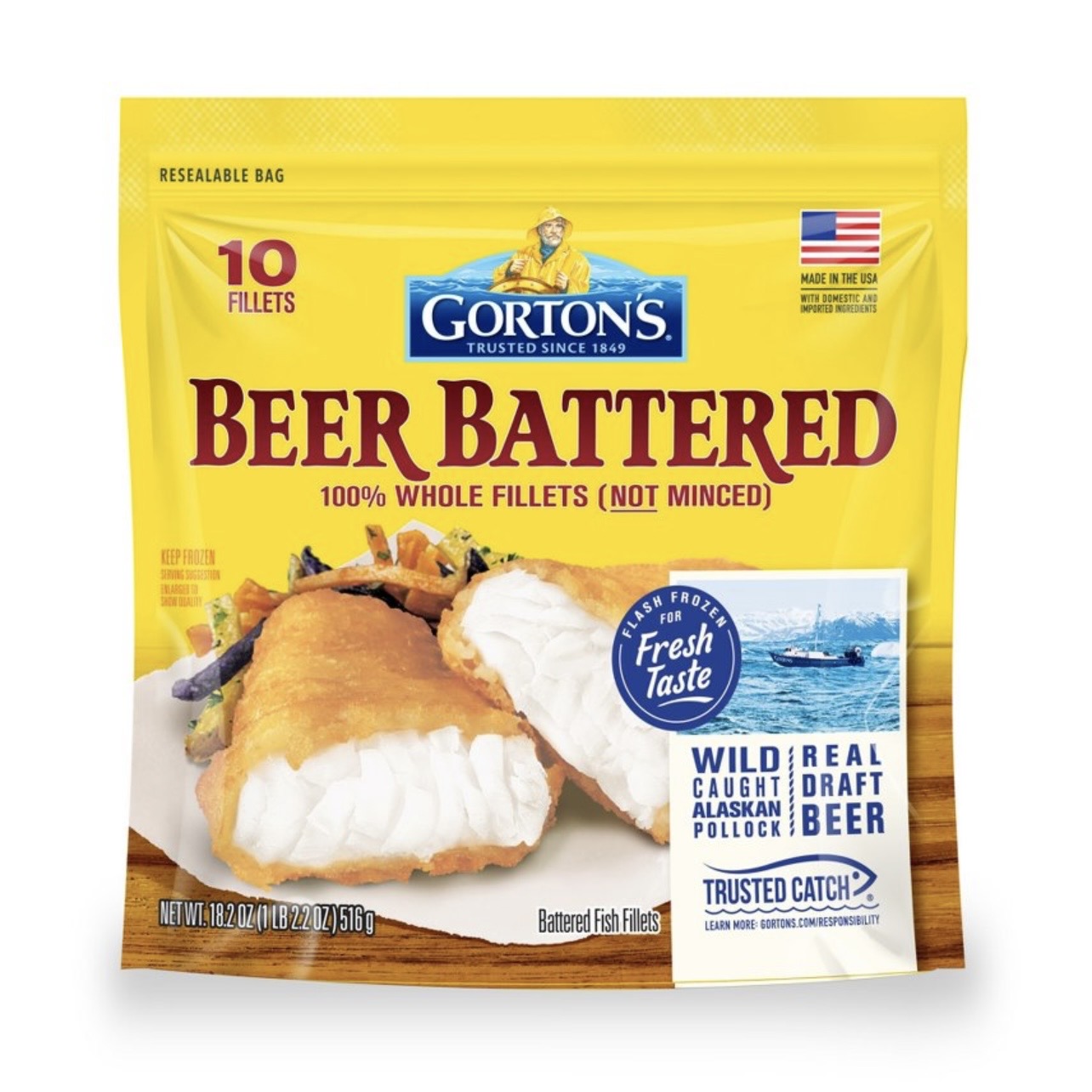 Gorton's Beer Battered Fish Fillets - Frozen - 18.2oz