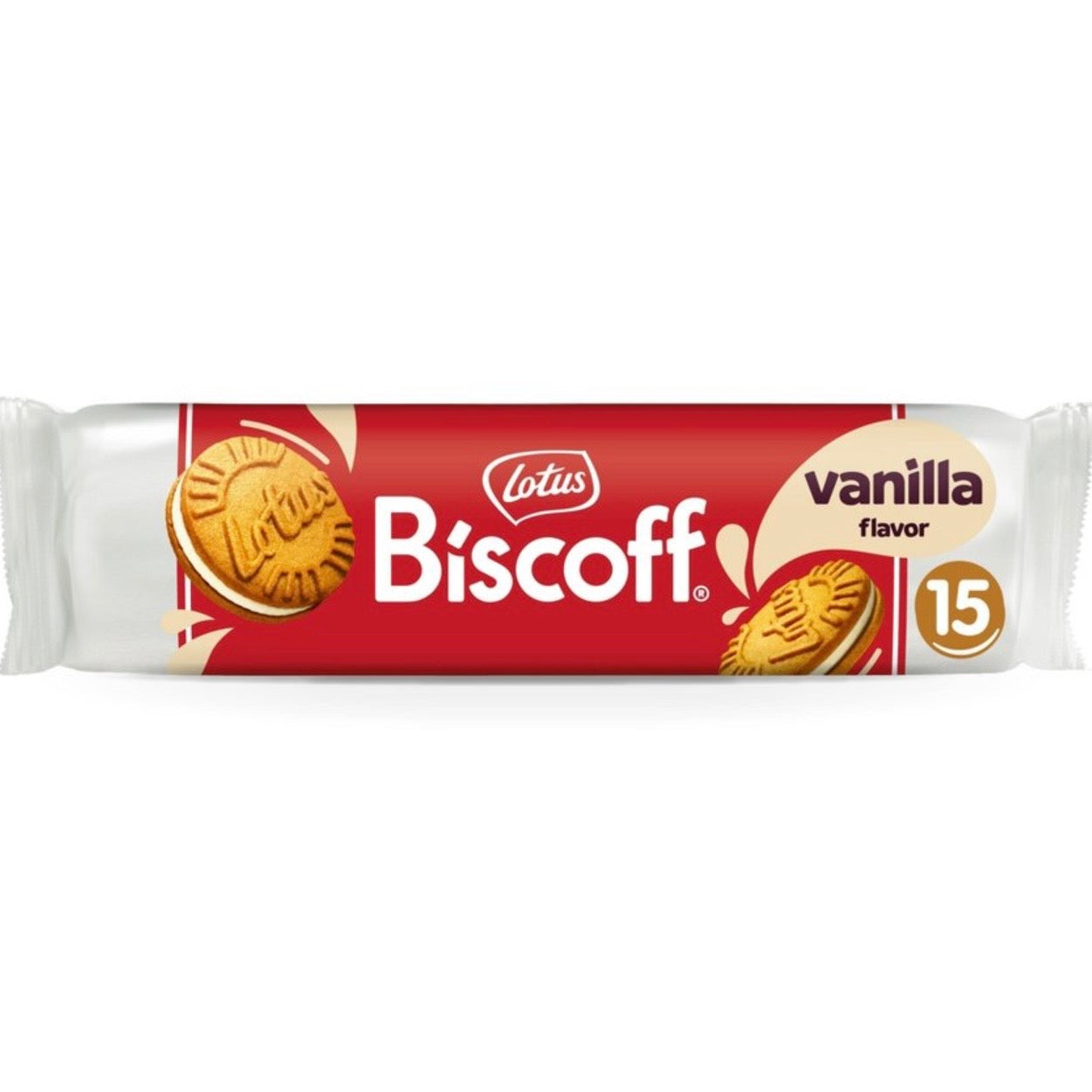 Biscoff Sandwich Vanilla Cream Cookies -
5.29oz/15ct