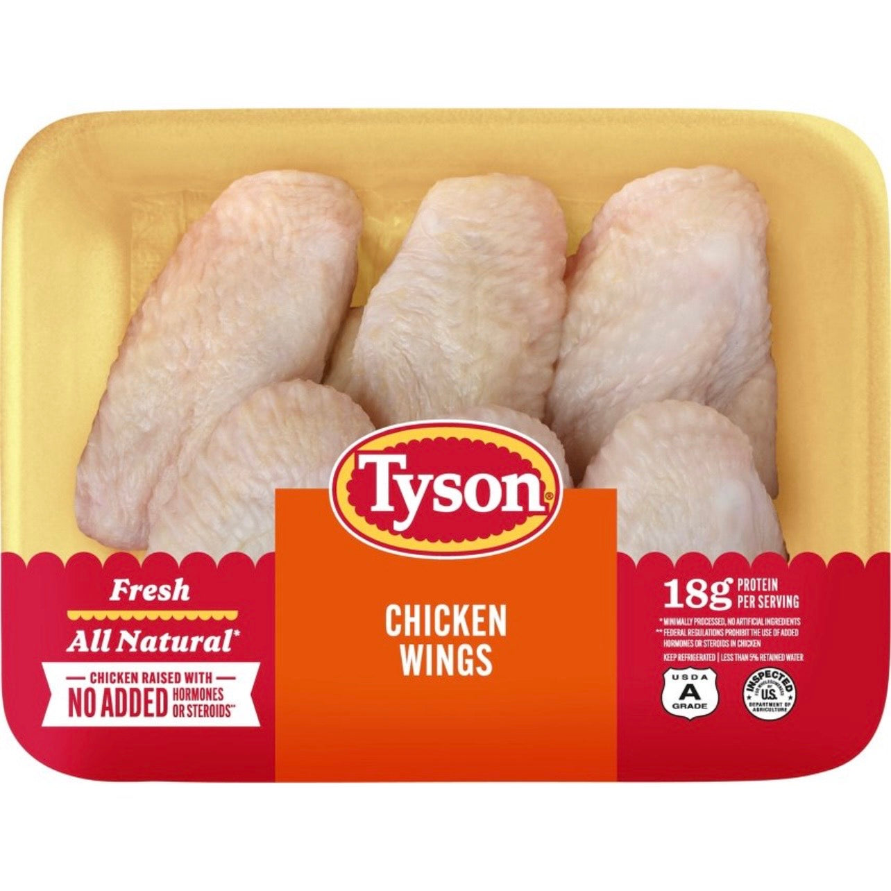 Tyson All Natural Chicken Wings - 1.48-2.75 Ib - price per lb