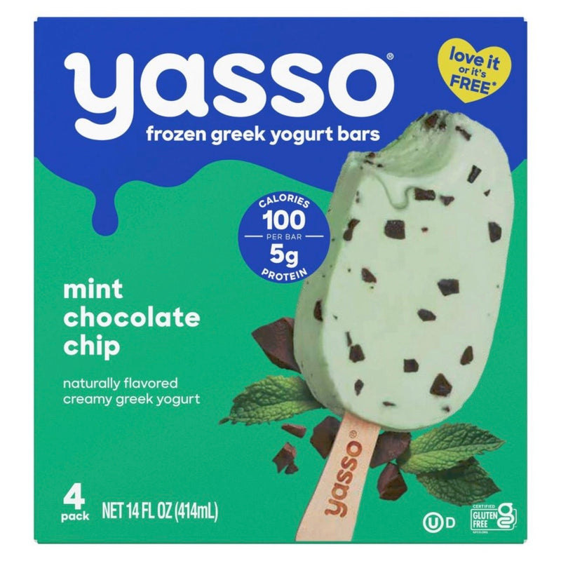 Yasso Greek Yogurt - Mint Chocolate Chip Bars - 4pk/14 fl oz