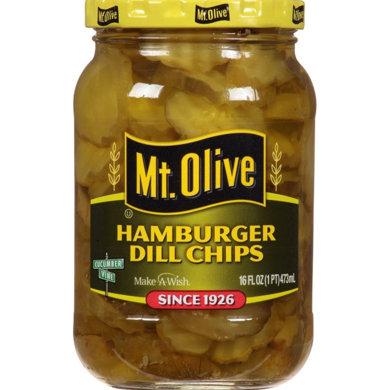 Mt. Olive Hamburger Dill Pickle Chips - 16oz