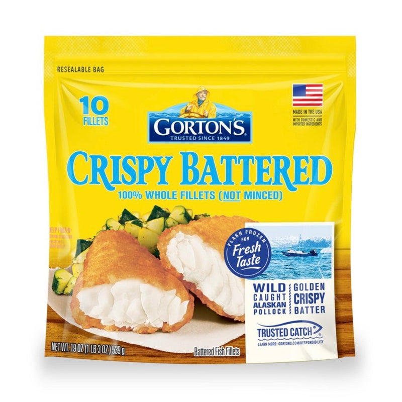 Gorton's Crispy Battered Fish Fillets - - 19oz/10ct: Wild Caught