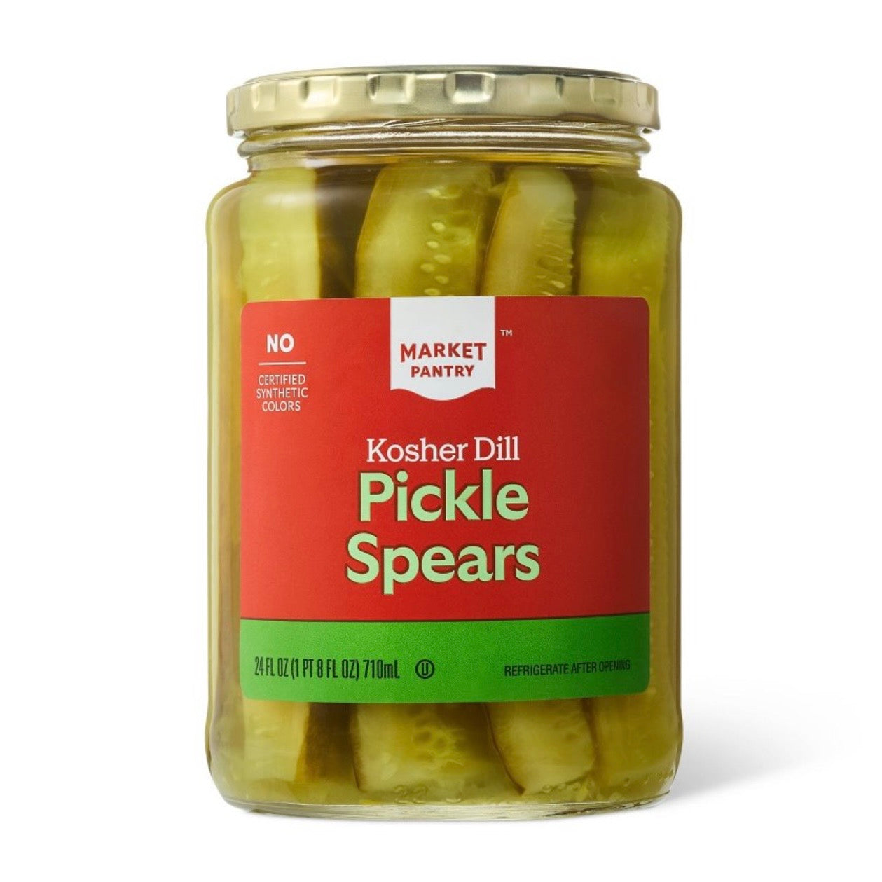 Kosher Dill Pickle Spears - 24oz - Market Pantry™