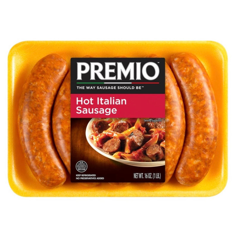 Premio Hot Italian Sausage Links - 16oz/5ct