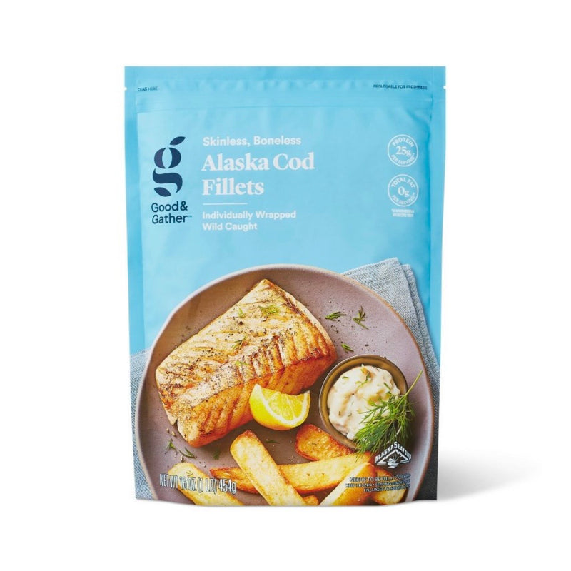 Alaska Cod Skinless Boneless Fillets - Frozen - 16oz - Good & Gather™