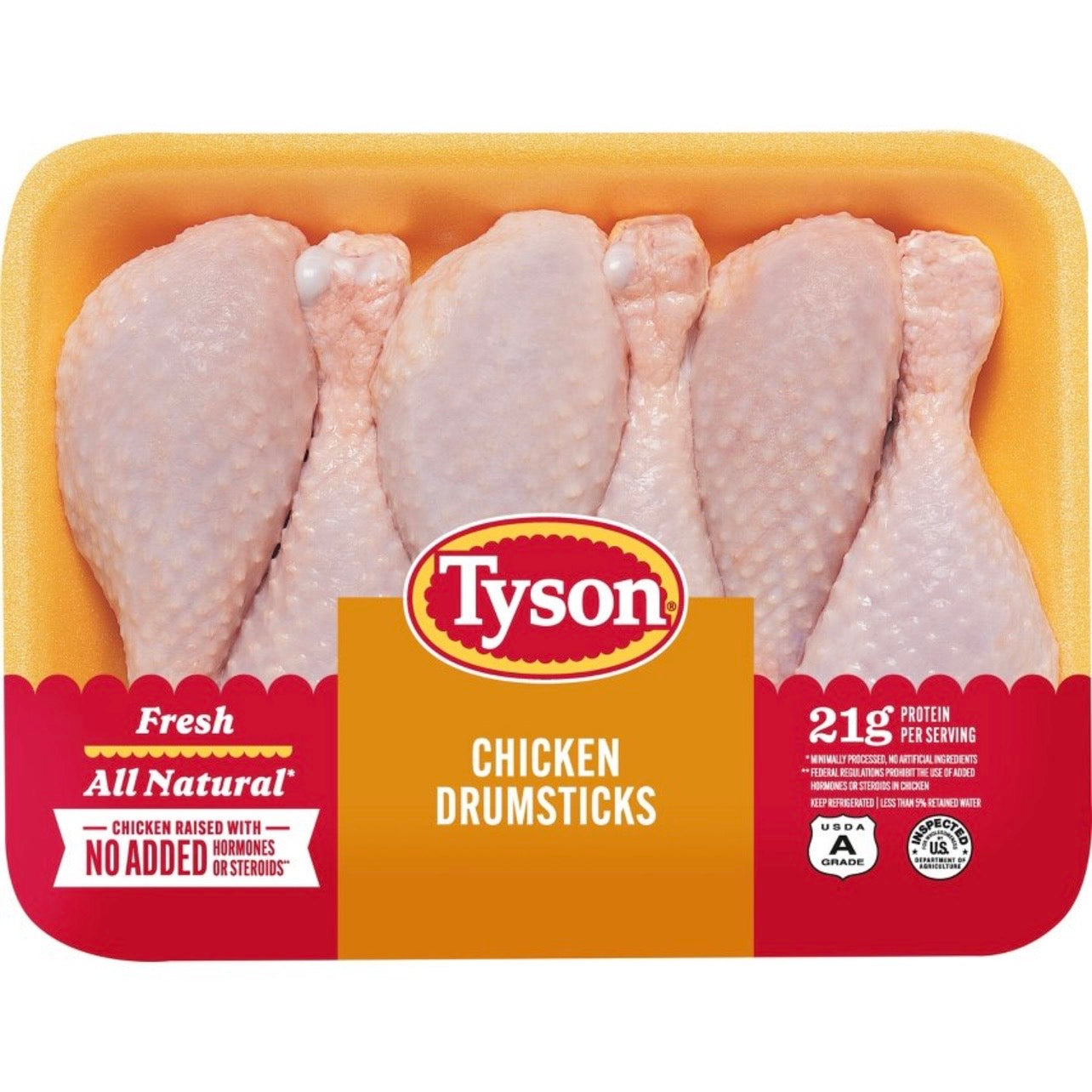 Tyson All Natural Chicken Drumsticks - 1.49-2.938 Ib - price per lb