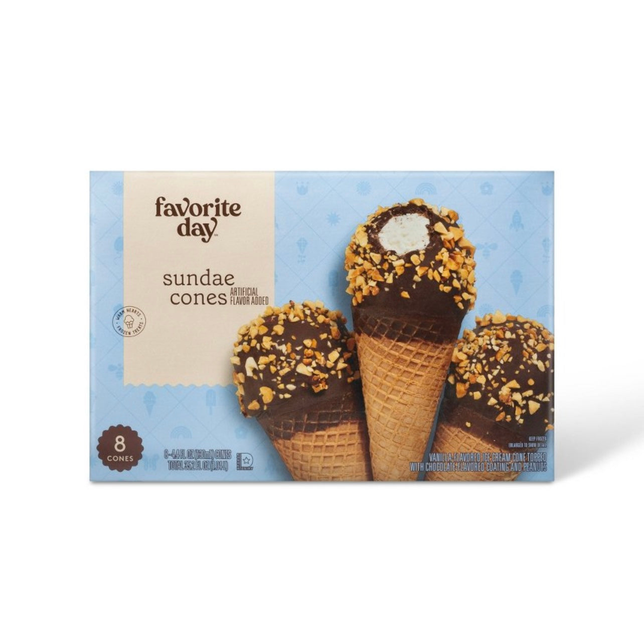 Vanilla Ice Cream Cones - 8pk/35.2 fl oz - Favorite Day™