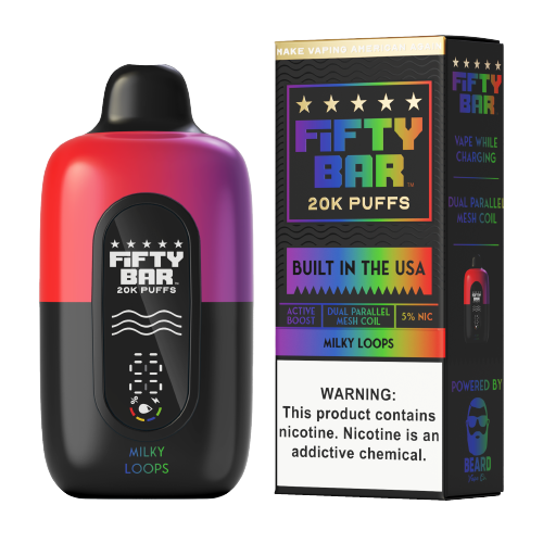 Fifty Bar -  Milky Loops - 20000 Puffs