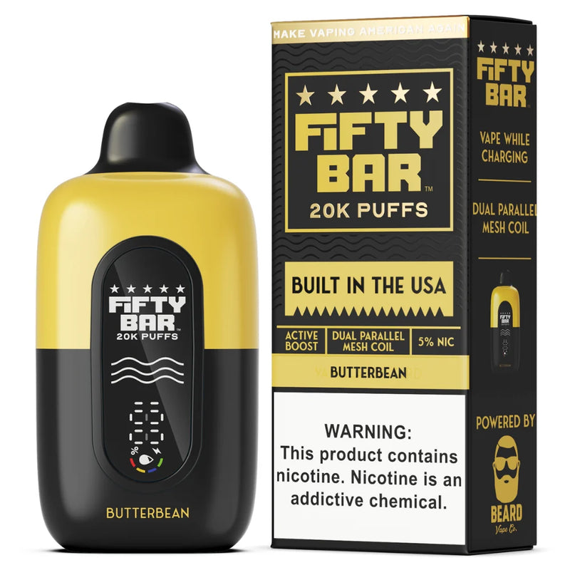 Fifty Bar -  Butterbean - 20000 Puffs