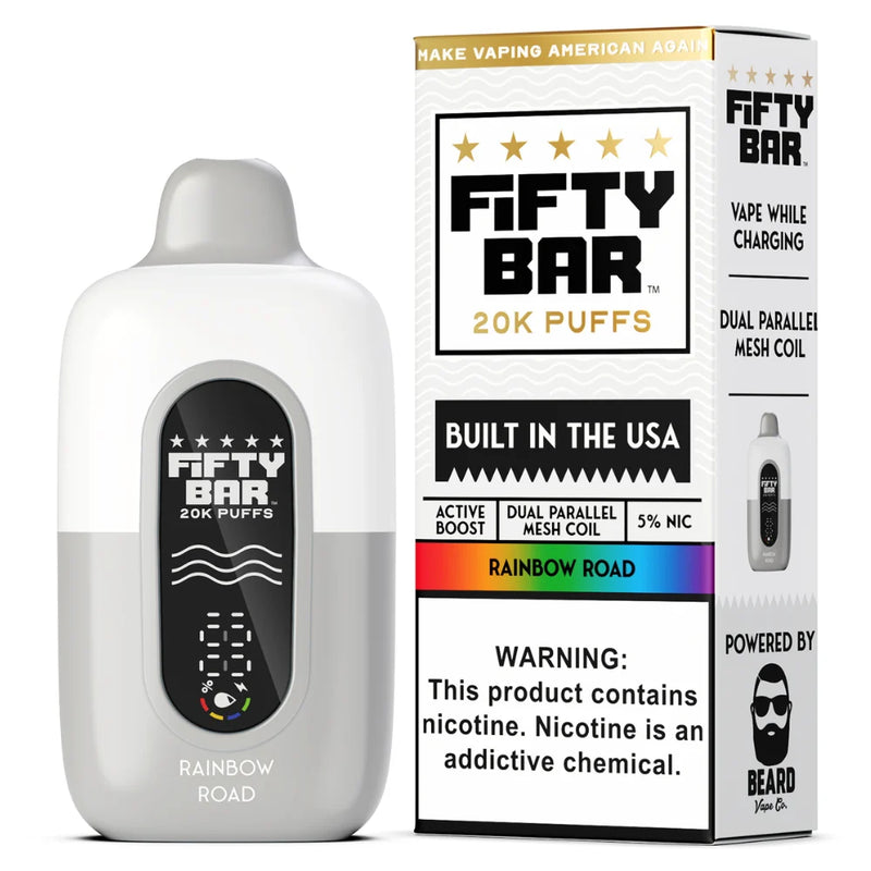 Fifty Bar -  Rainbow Road - 20000 Puffs