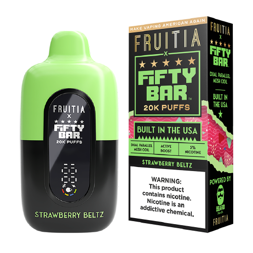 Fifty Bar -  Strawberry Beltz - 20000 Puffs