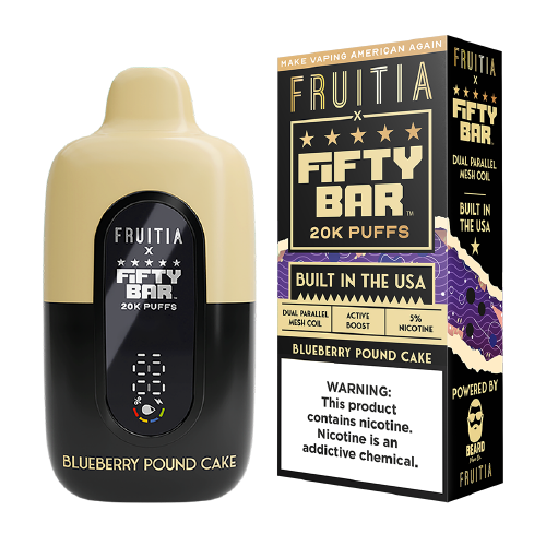 Fifty Bar - Blueberry Pound Cake - 20000 Puffs
