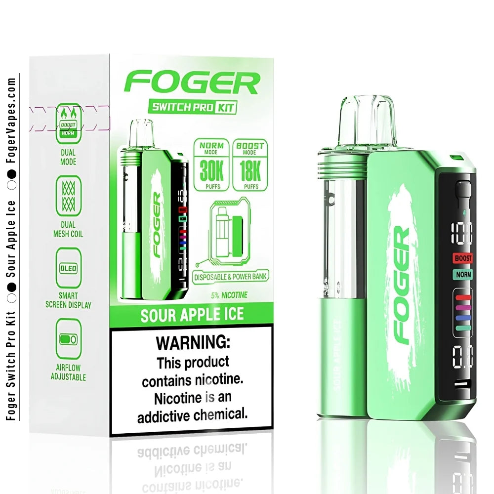 Foger Switch Pro Kit - Sour Apple Ice - 30000 Puffs
