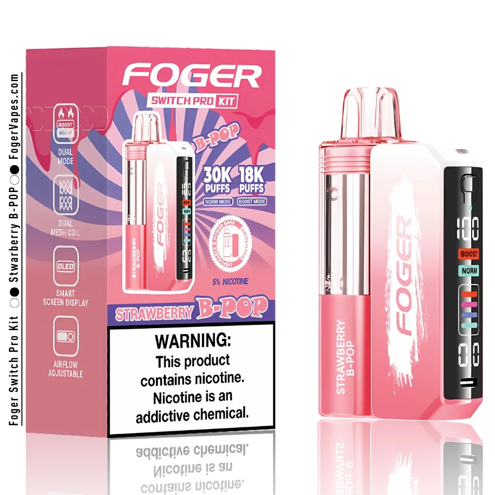 Foger Switch Pro Kit - Strawberry B-POP - 30000 Puffs