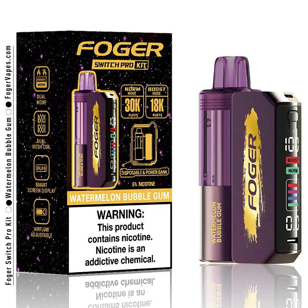 Foger Switch Pro Kit - Watermelon Bubble Gum - 30000 Puffs