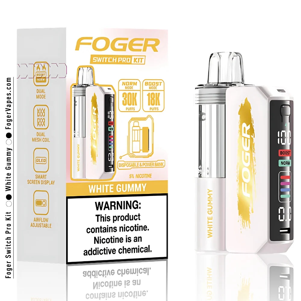 Foger Switch Pro Kit - White Gummy - 30000 Puffs
