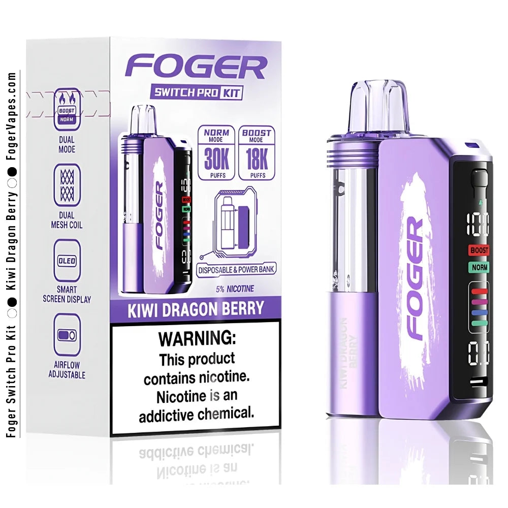 Foger Switch Pro Kit - Kiwi Dragon Berry - 30000 Puffs