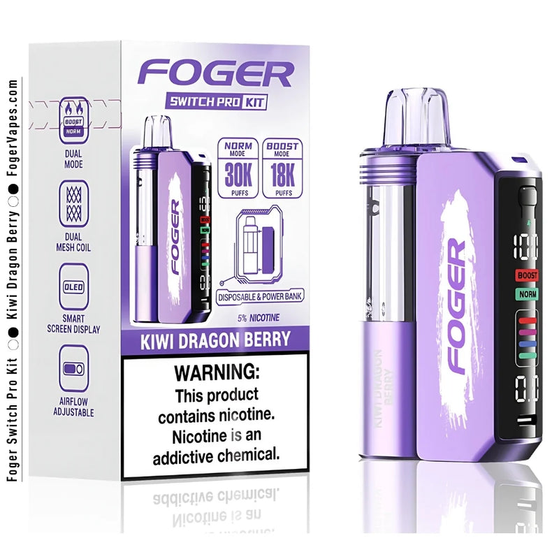 Foger Switch Pro Kit - Kiwi Dragon Berry - 30000 Puffs