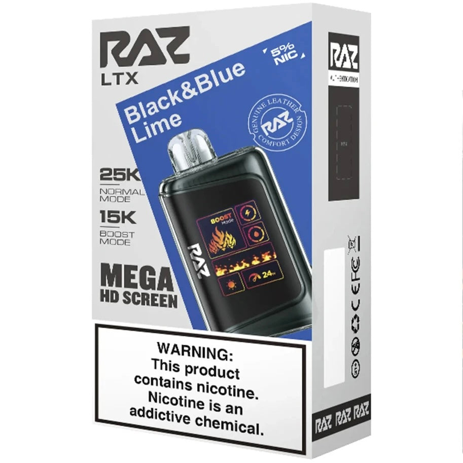 Raz - Black & Blue Lime - 25000 Puffs