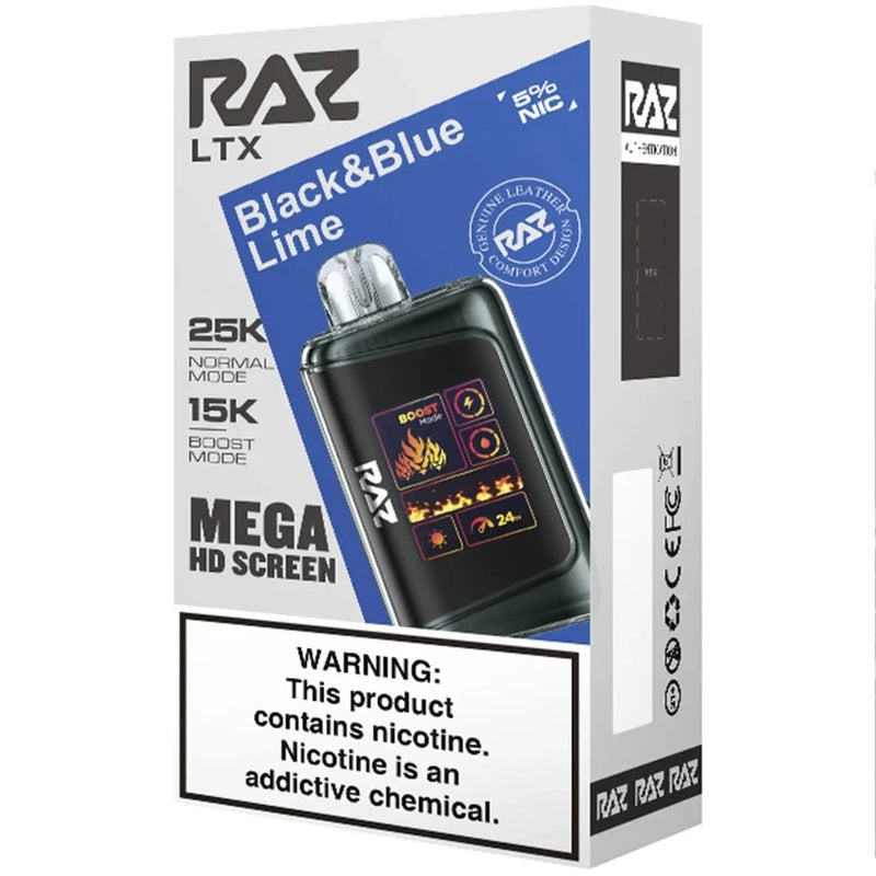 Raz - Black & Blue Lime - 25000 Puffs