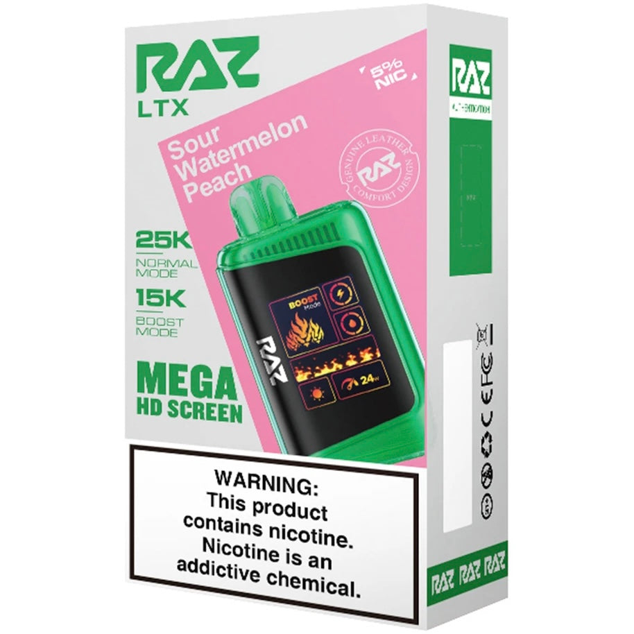 Raz - Sour Watermelon Peach - 25000 Puffs