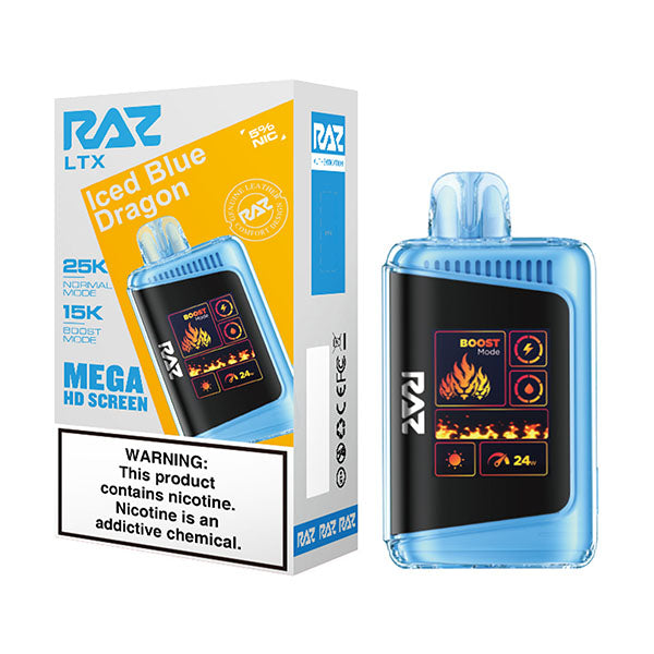 Raz - Iced Blue Dragon - 25000 Puffs