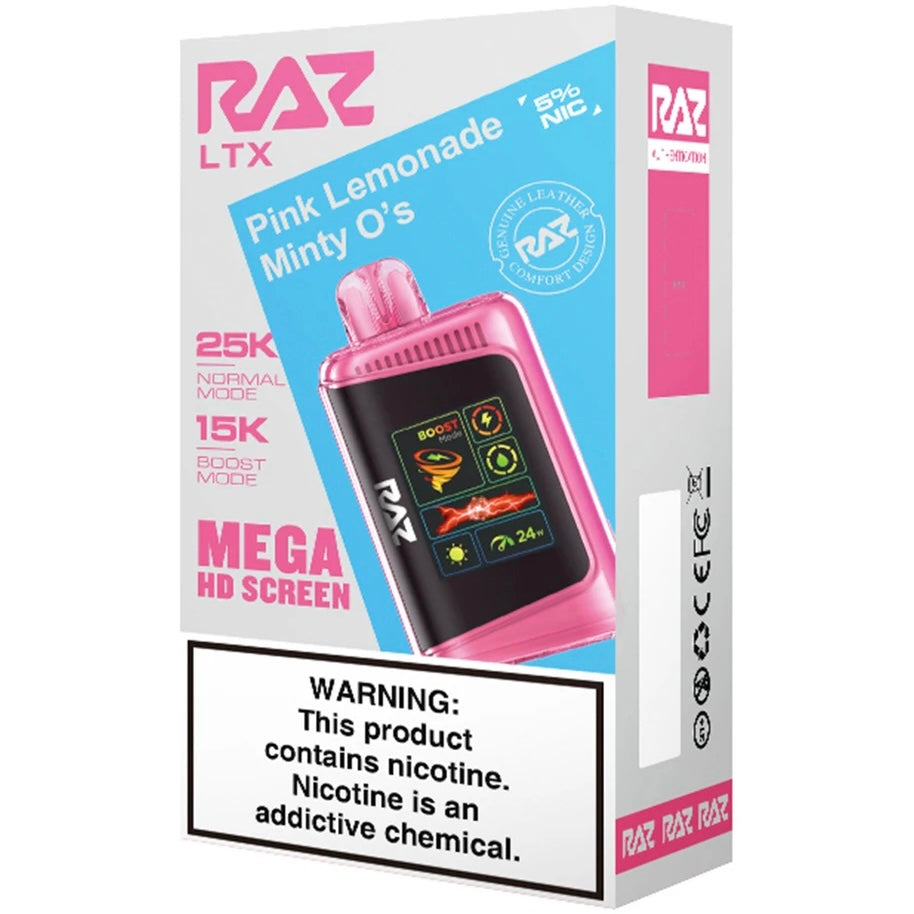 Raz - Pink Lemonade Minty O's - 25000 Puffs