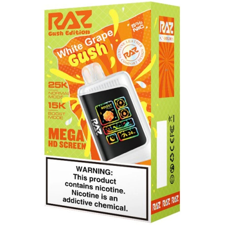 Raz - White Grape Gush - 25000 Puffs