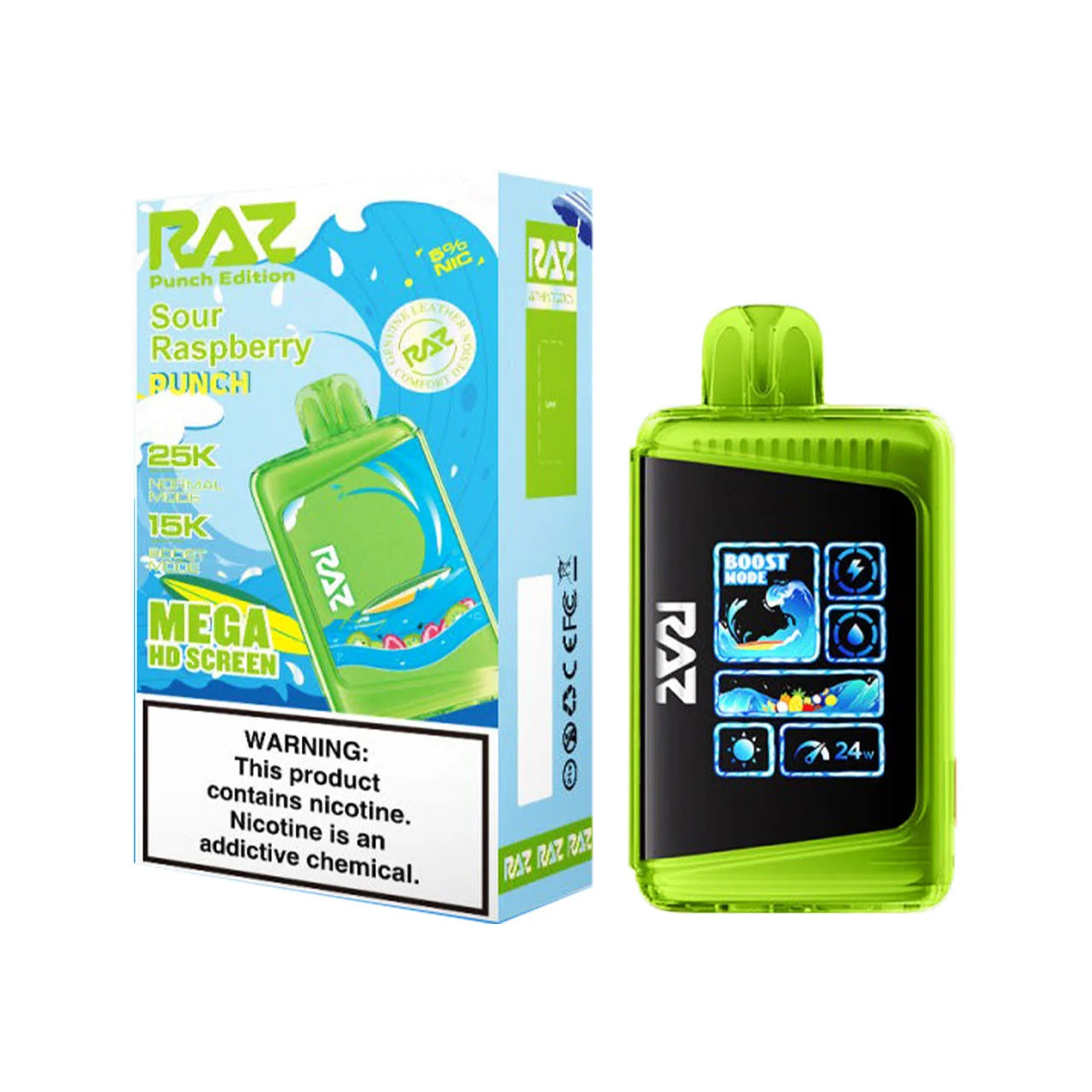Raz - Sour Raspberry Punch - 25000 Puffs