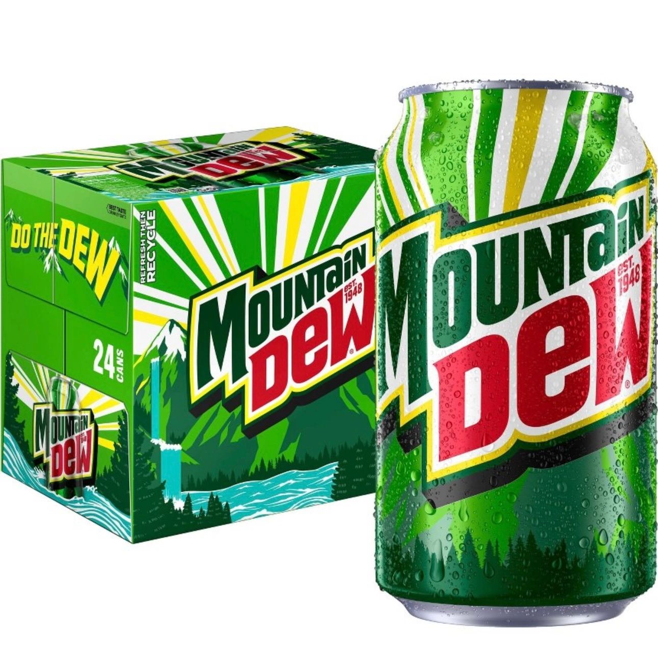 Mountain Dew Citrus Soda - 24pk/12 fl oz Cans