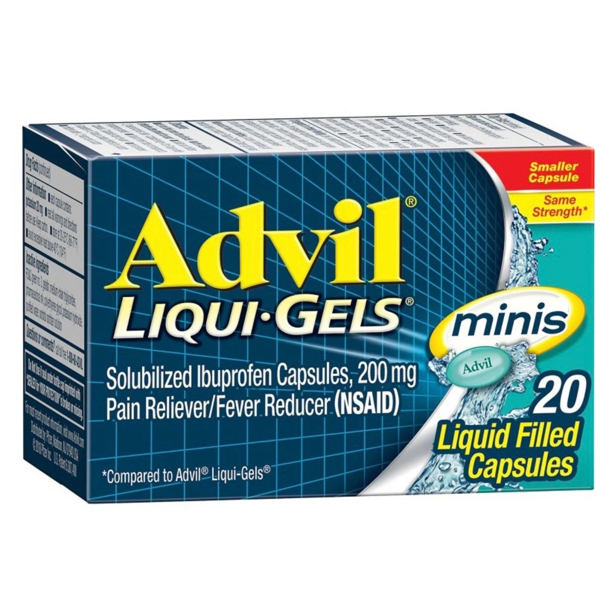 Advil Pain Reliever/Fever Reducer Liqui-Gel Minis - Ibuprofen (NSAID) - 20ct