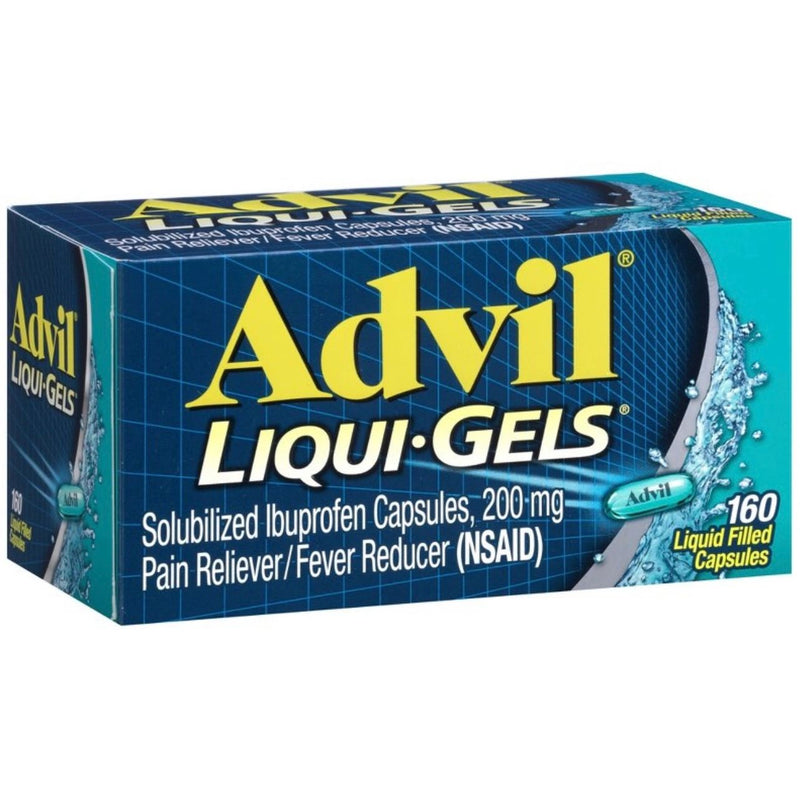Advil Liqui-Gels Pain Reliever/Fever Reducer Liquid Filled Capsules - Ibuprofen (NSAID) - 160ct
