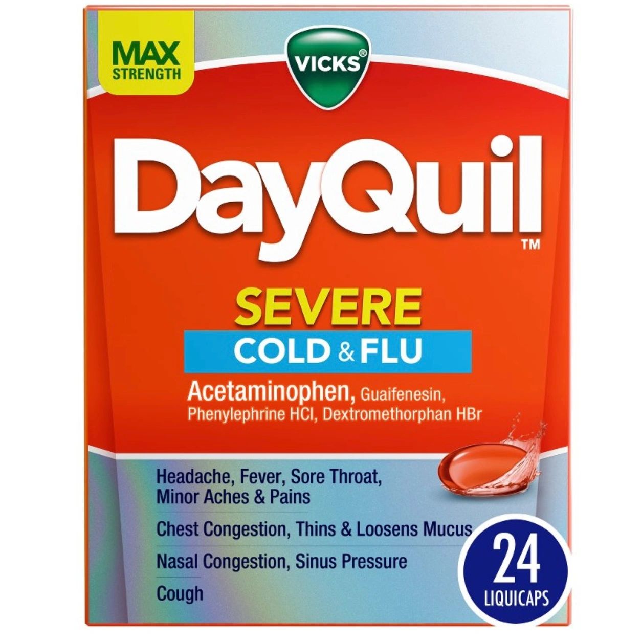Vicks DayQuil Severe Cold & Flu Medicine LiquiCaps - 24ct