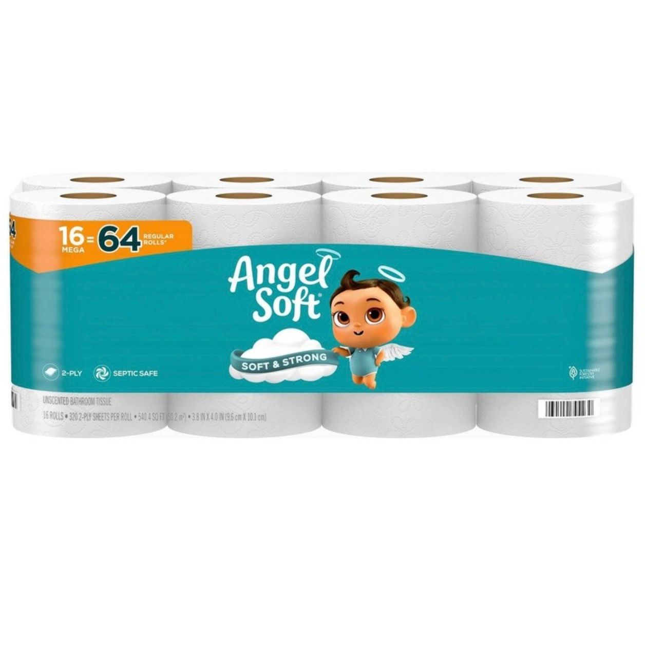Angel Soft Toilet Paper - 16 Mega Rolls