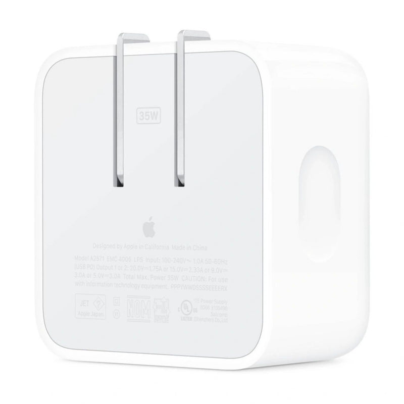 Apple 35W Dual USB-C Port Compact Power Adapter