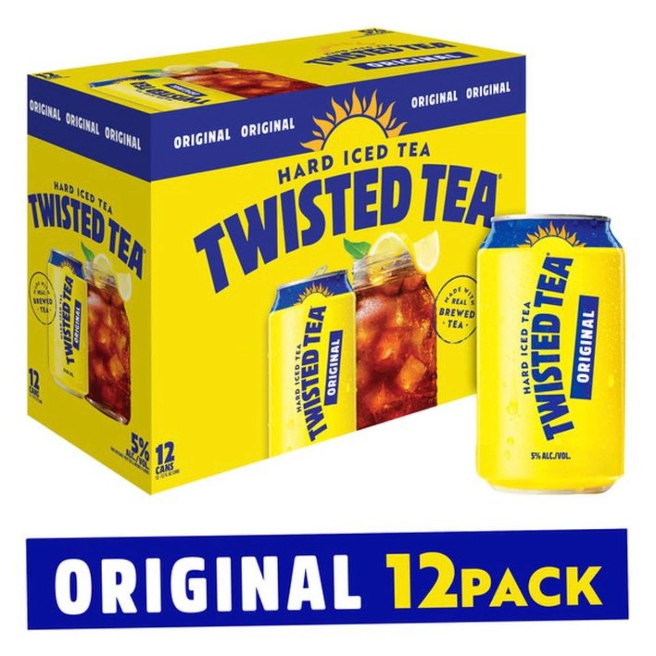 Twisted Tea Original, Hard Iced Tea (12 fl. Oz. Can, 12pk.)