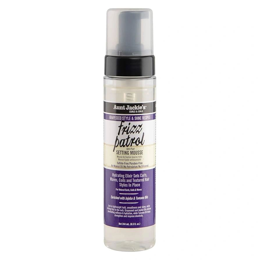 Aunt Jackie Grapeseed Frizz Patrol Setting Mousse