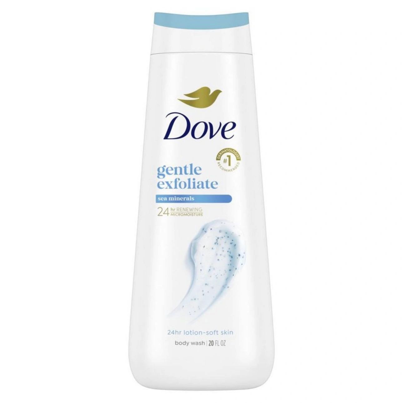 Dove Gentle Exfoliate Body Wash - Sea Minerals 24hr Lotion-Soft Skin - 20 fl oz