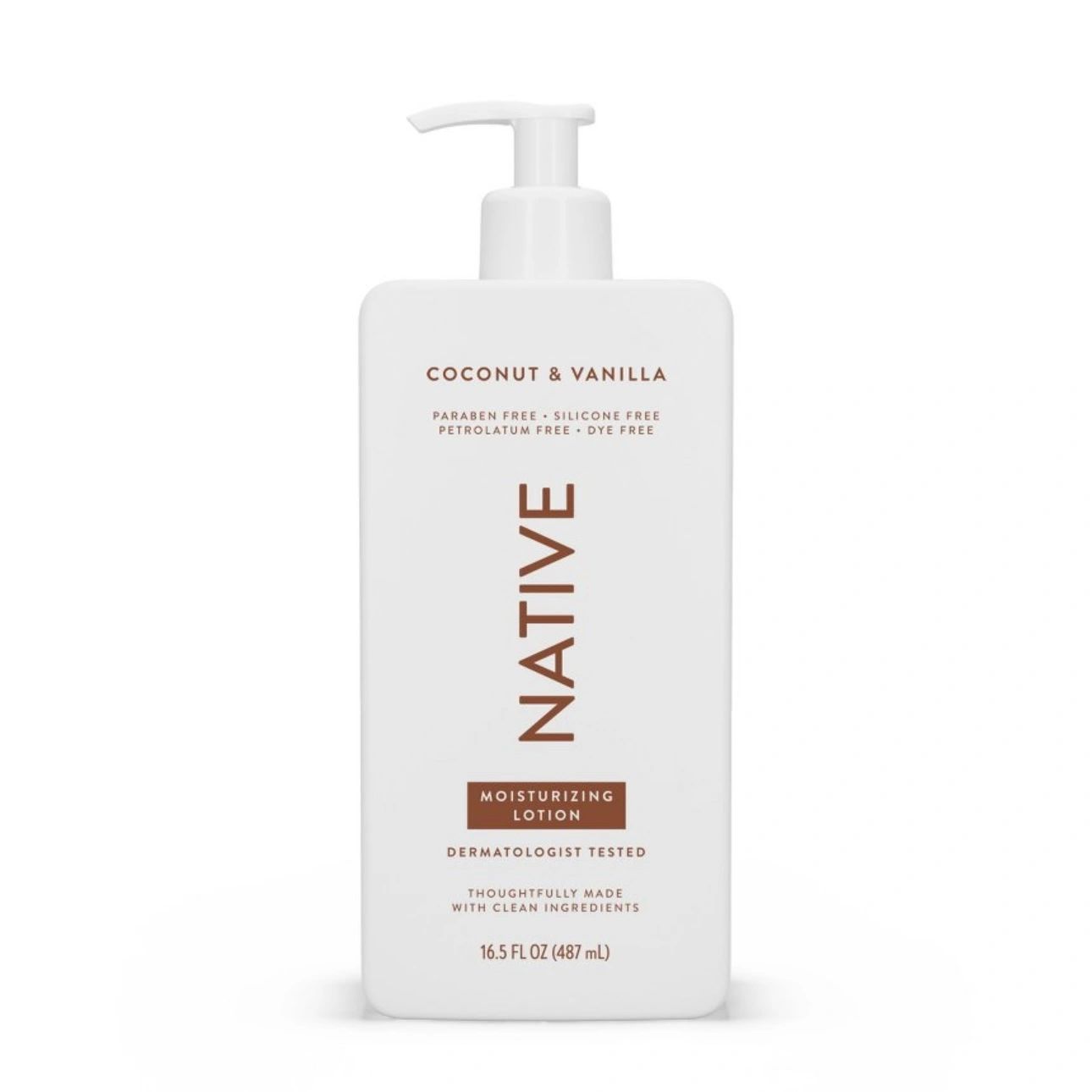 Native Body Lotion Pump - Coconut & Vanilla - 16.5 fl oz
