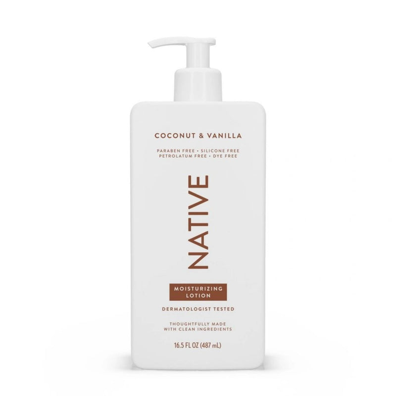 Native Body Lotion Pump - Coconut & Vanilla - 16.5 fl oz
