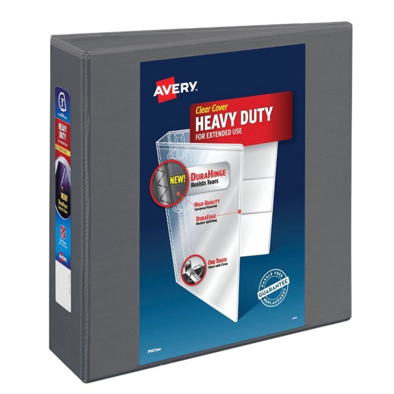 Avery 670 Sheet 3" Ring Binder Gray