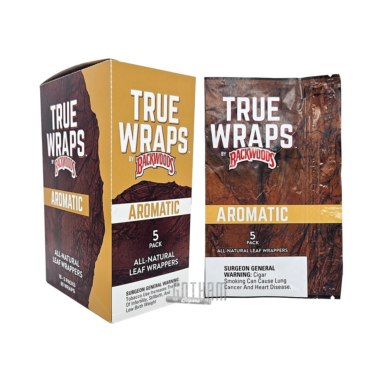 Backwoods True Wraps “Aromatic” 5 Packs