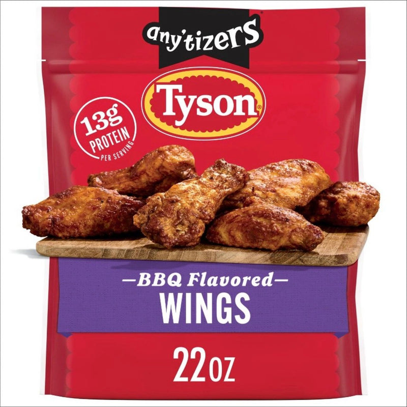 Tyson Any 'tizers Honey BBQ Bone-In Chicken Wings - Frozen - 22oz