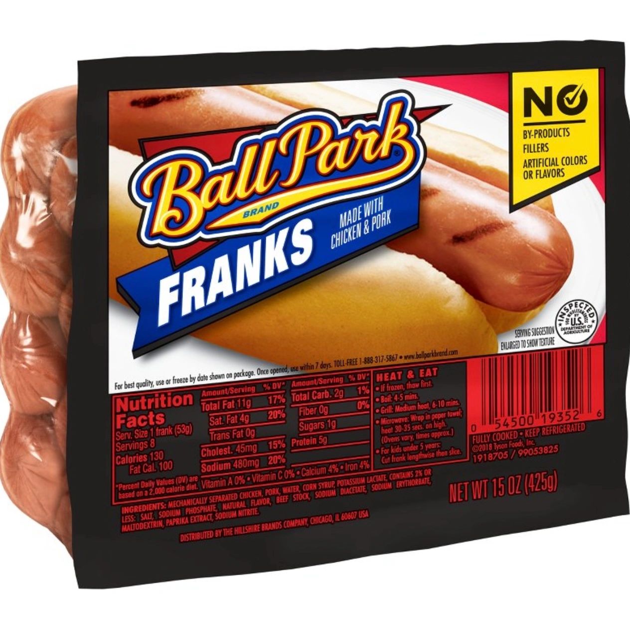 Ball Park Franks - 15oz/8ct