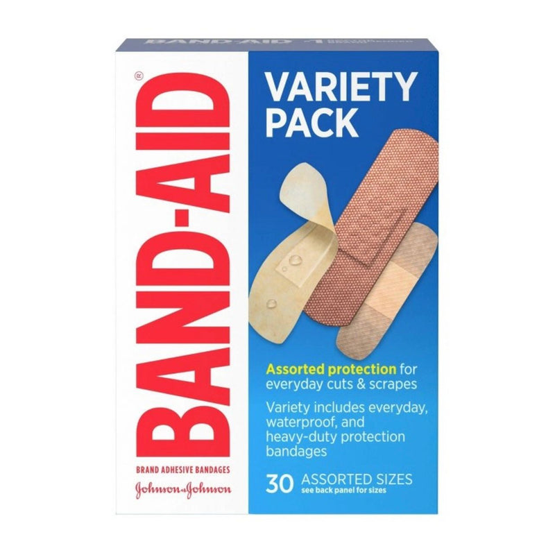 Band-Aid Brand Adhesive Bandages Family Variety Pack - 30ct