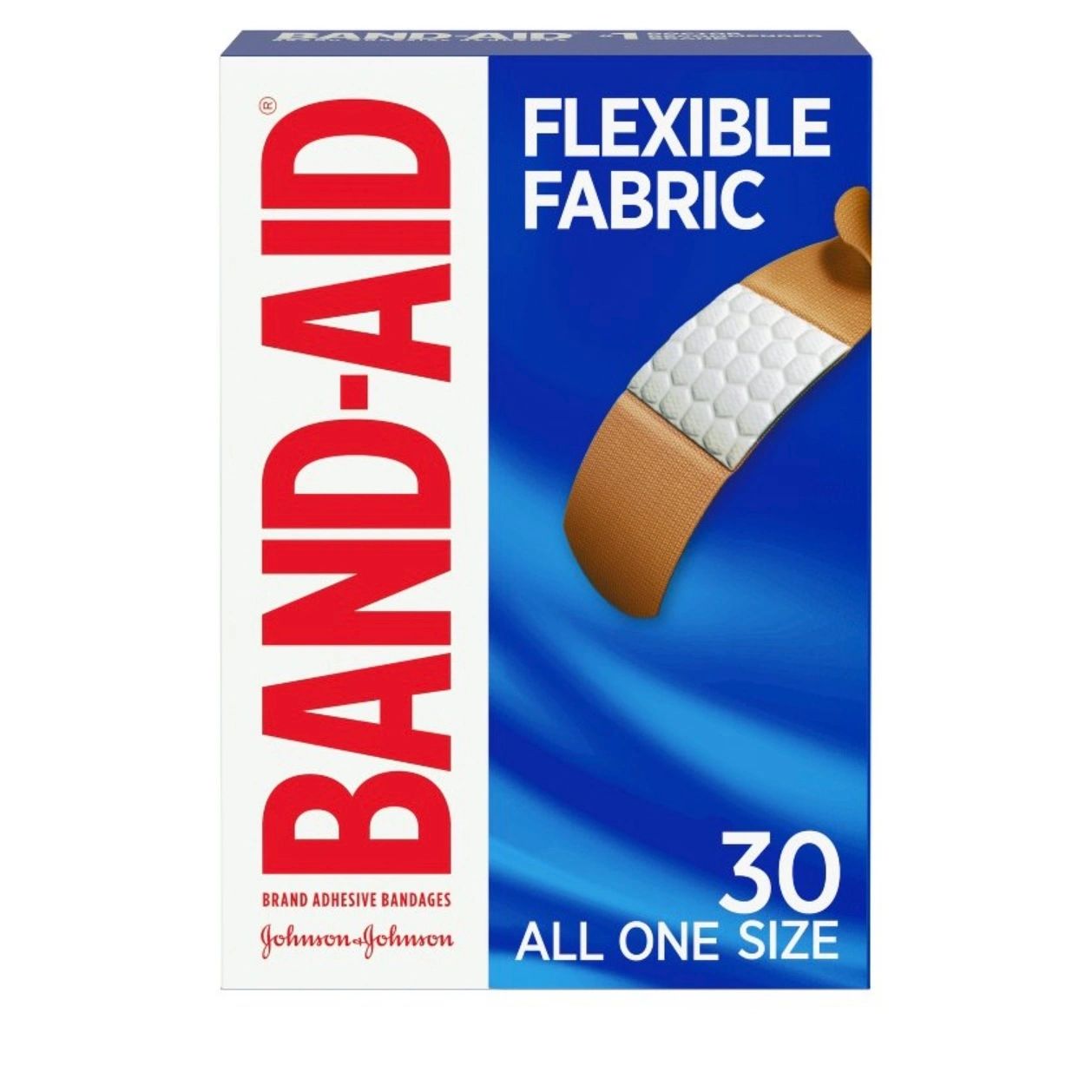 Band-Aid Flexible Fabric Brand Comfortable Protection Bandages - 30ct